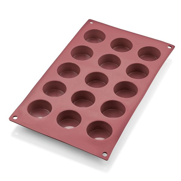 WAS Cake Pan 31 red Backform, 15 Formen, Petit Four, Silikon, 3170015