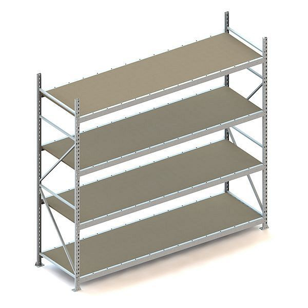 Meta MINI-RACK GR 2500x2600x800 mm, verzinkt, mit Spanplatten, Bodenanzahl: 4, 20041570