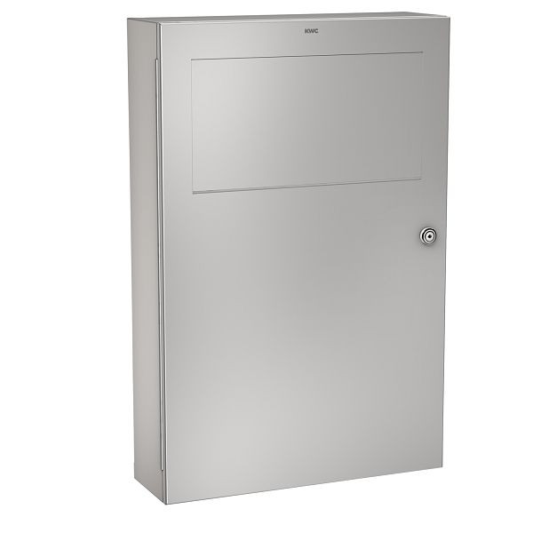 KWC Abfallbehälter, Rodan, Edelstahl, 355x540x110 mm, Aufputz, 16 l, 2000101345