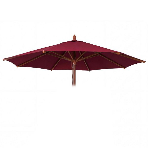 Mendler Ersatz-Bezug für Gastronomie Holz-Sonnenschirm HWC-C57b, Sonnenschirmbezug, rund Ø3m Polyester 2kg, bordeaux, 120534