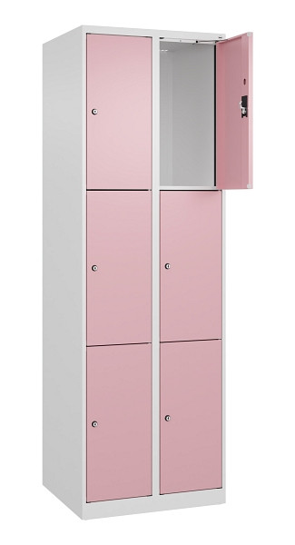 C+P Schließfachschrank Evolo PLUS, 6 Fächer, 1850x600x500mm, 9016/3015, 049000-203 S10018