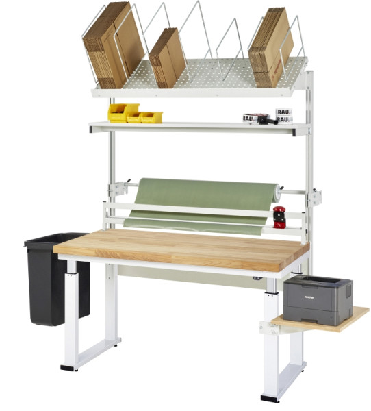 RAU Packtisch Komplettset 04, 08-WB, B1500 x T700, B-Platte, 08-WB-150-070-B-VP04.12