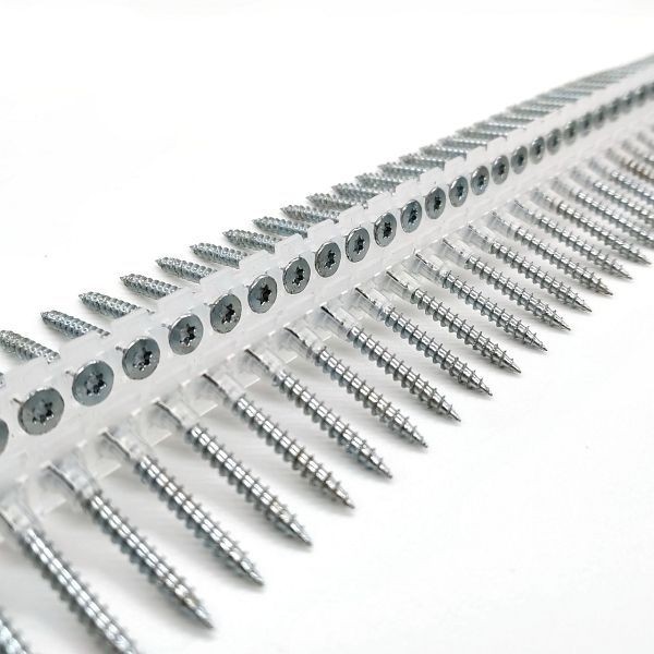 adunox Magazinschrauben Langband - Spanplattenschrauben mit Vollgewinde, Chrom-6-frei, TX20, 4,0 x 50 mm, VE: 1000 Stück, 1110710-4050