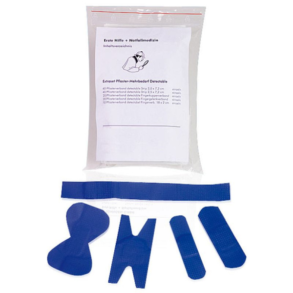 Stein HGS Nachfüllset für Pflasterspender -Detectable-, Komplett-Set (20 Fingergelenkverbände, 20 Fingerkuppenverbände, 10 Fingerverbände, 80 Strips), 24894