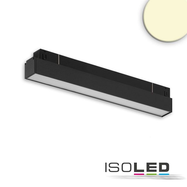ISOLED Track48 Linearleuchte 30cm schwarz, 10W, 120°, 48V DC, 3000K, CRI90, DALI dimmbar, 116077