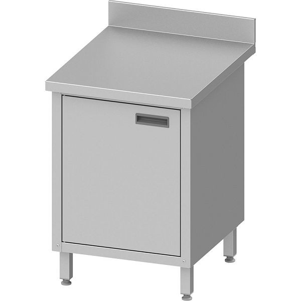 Stalgast Arbeitsschrank ECO mit Flügeltür 400x600x850 mm, mit Aufkantung, Selbstmontage, DAS04661A