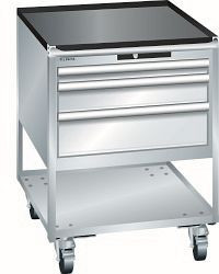 LISTA Kommissionierwagen 27x36E (BxTxH) 564x725x760mm RFID Lock, Lichtgrau, 70.632.020.F
