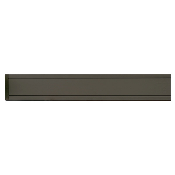 T&J ECO-Aluminiumpfosten, ANTHRAZIT, mit Verstärkung und Kappe, 68 x 68 x 1850 mm, 44716