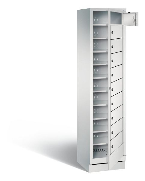 C+P Wäsche-Ausgabeschrank Evolo, H1800xB420xT500mm, Farbe: Lichtgrau, 48160-110 S10005