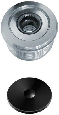 HELLA Generatorfreilauf, Gewindemaß: M17x1,5, Anzahl der Rillen: 7, mit Kappe, 9XU 358 039-081