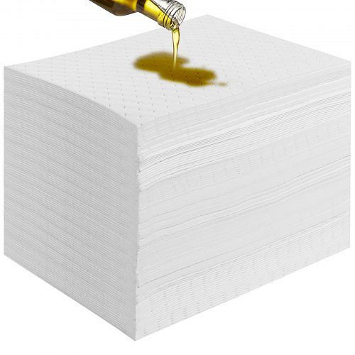VEVOR Aufsaugpads für Ölflecken, 38,1 cm L x 50,8 cm B, ölabsorbierende Matten, 20 Gal, 100 Stück, FYCKZYPJXYXXGRMFBV0