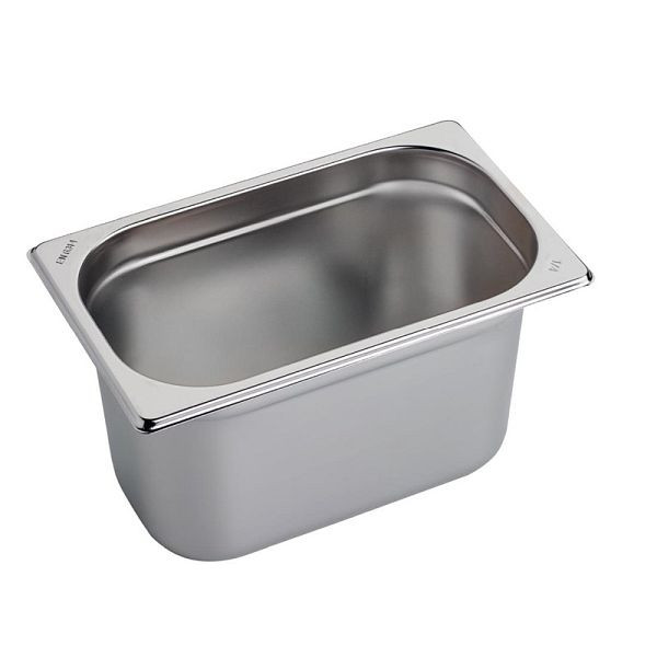 Gastro M Edelstahl GN-Behälter 15cm GN1/4, verstärkte Kanten, GR708