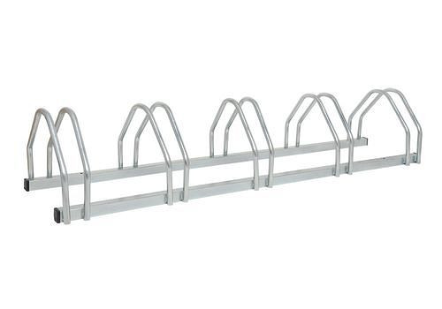 Moravia Fahrradständer für 5 Fahrräder, Tiefe 330 mm, für ein- und zweiseitiges Einstellen, 271688