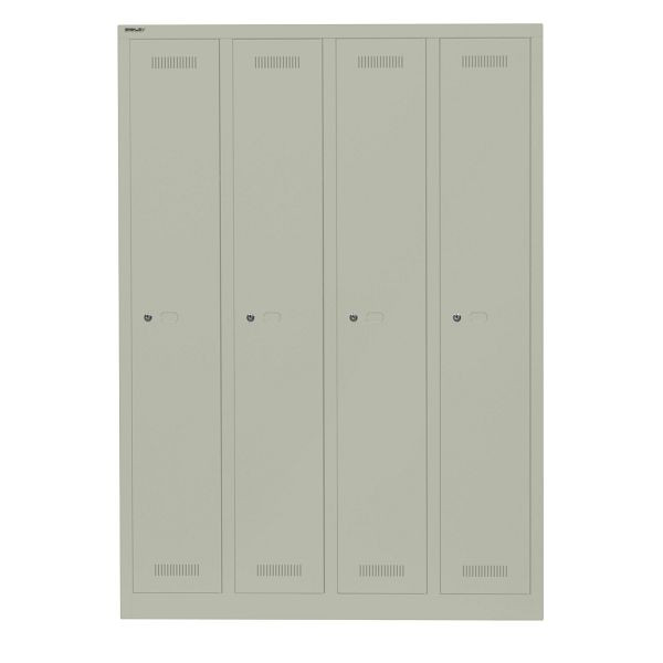 Bisley Garderobenschrank Monobloc™, 4 Abteile je 1 Fach, 665 regent, ML11Q1665