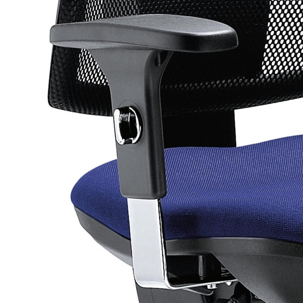 Deskin Höhenverstellbare Armlehnen, verchromt, Breite 90 mm, 60 mm höhenverstellbar, zu Comfort S Deluxe, 349036