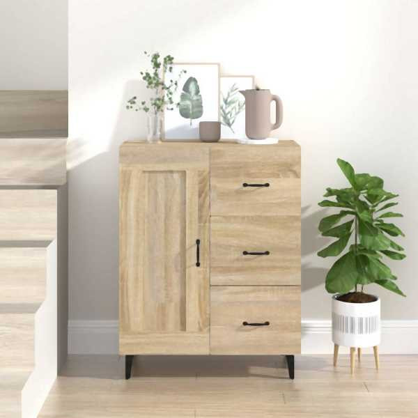 vidaXL Sideboard Sonoma-Eiche 69,5x34x90 cm Holzwerkstoff, 812234