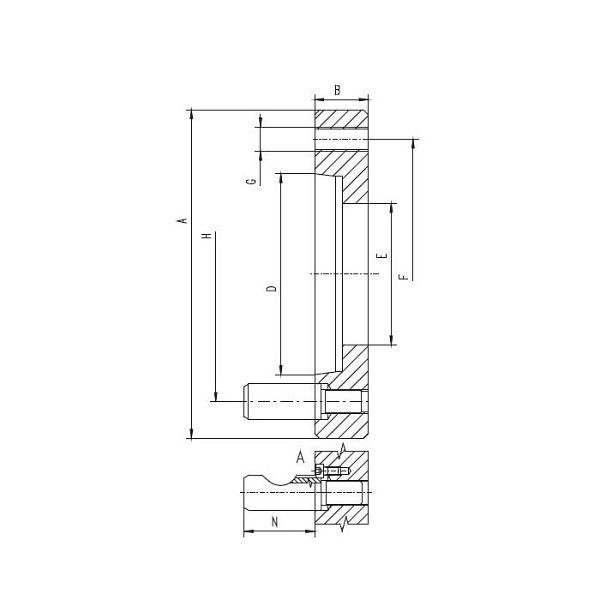 BISON Flansch 8247-250-6, 358247021100