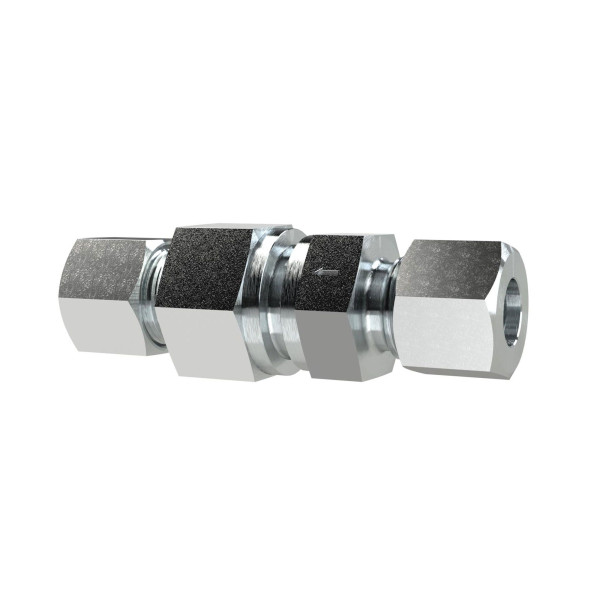 Riegler Rückschlagventil, Rohr-AØ 6mm, PN max. 250, Stahl verzinkt, 159402