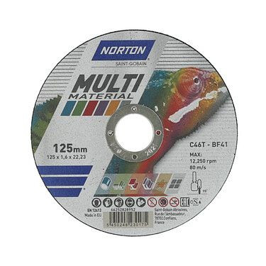 Norton Industrial Trennscheibe MULTI-PURPOSE A 36 T-BF-41, VE: 25 Stück, 66252918924
