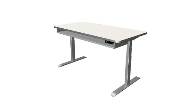 Kerkmann Steh-/Sitztisch Move 4 Premium, B 1600 x T 800 mm, elektrisch höhenverstellbar von 620-1270 mm, weiß, 10320010