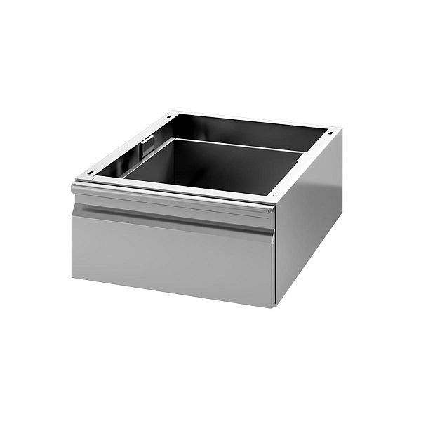 Vaiotec Schublade GN1/1 für Arbeitstisch 600, Edelstahl AISI 304, 40x58,5x19 cm, 10860
