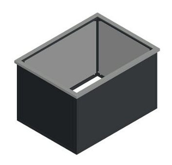 KGT Schneckenkante Alu-Hochbeet 130, pressblank, 0.9 x 1.2 x 0.05 m, 16000021