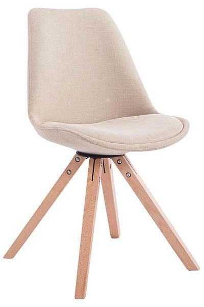 CLP Besucherstuhl Toulouse Stoff Natura Square, creme, 151637904