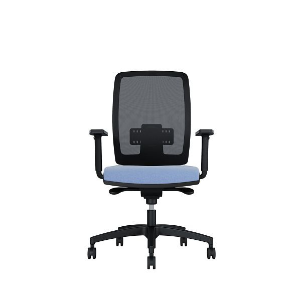 Bisley Bürodrehstuhl Cometa, Rückenlehne mit Netzbezug, Höhenverstellbare Armlehnen, Kunststofffußkreuz, TN9601 mineral water, COMENKLRT0015TN9601