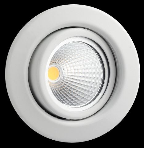 rutec Edelstahl-Einbauleuchte ohne Sprengring weiß schwenkbar für MR-16, R55181