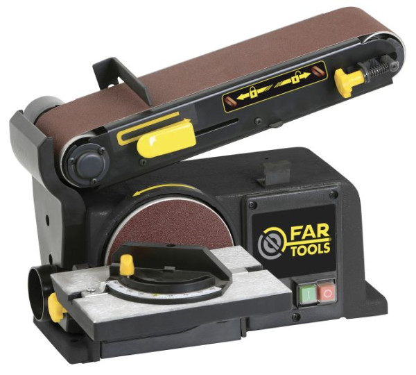 Fartools Kombinierte Schleifmaschine 370 W mit 915 × 100 mm Schleifband und Ø 150 mm Schleifteller, BDS 150, 113203