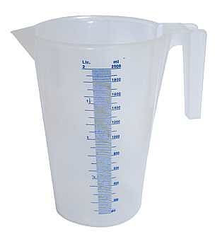 Iwetec Kunststoffmessbecher, 2 Liter, 730226