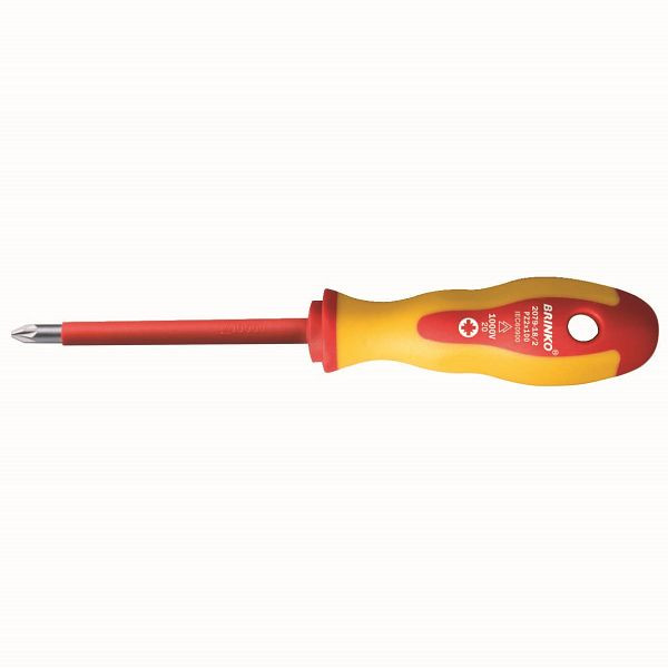 BRINKO Schraubendreher 1000 V, PZ2, 2079-18/2, 4024184207976