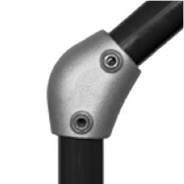 Stein HGS Bogen verstellbar 15°-60°, aus Temperguss, Rohr Ø 48 mm, VE: 10 Stück, 62513.0003