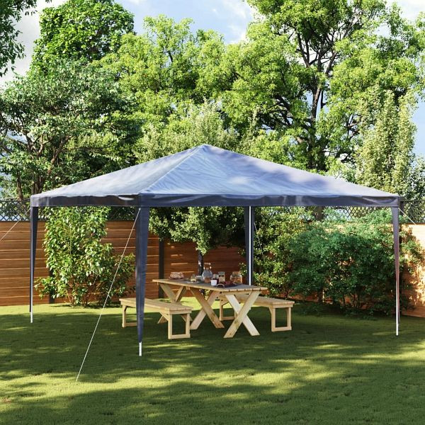 vidaXL Partyzelt 4x4 m Blau, Material: PE (Polyethylen), Eisen, 48503