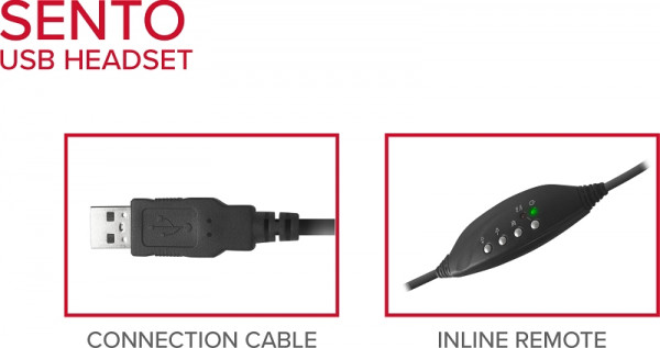 Speedlink SENTO USB Headset, schwarz, SL-870100-BK