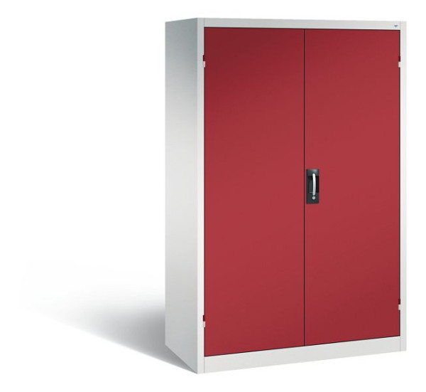 C+P Büro-Drehtürenschrank Acurado, H1950xB1200xT600 mm, Lichtgrau/Rubinrot, 9490-05 S10063