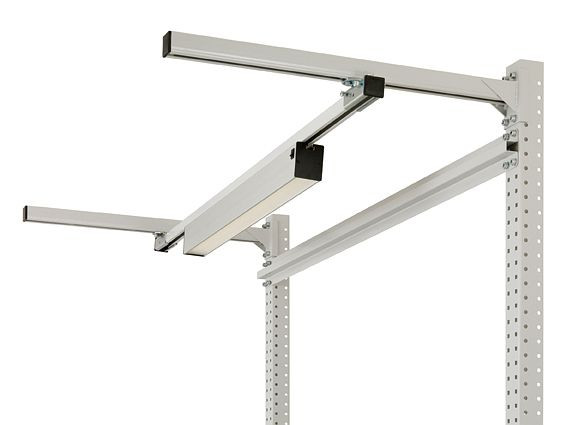 Manuflex Langfeldleuchte mit Mikroprismenscheibe, 30 Watt LED Leuchte, BxTxH = 870 x 60 x 79 mm, ZB3959
