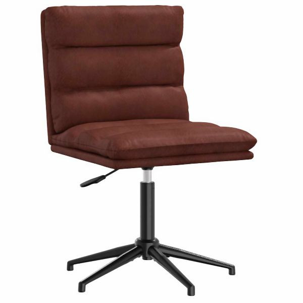 vidaXL Esszimmerstuhl Glänzendes Braunes Kunstleder, 4101308