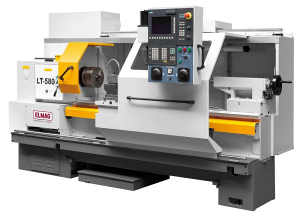 ELMAG CNC-Drehmaschine, PREMIUM LT 580 'SIEMENS' Spitzenweite 1000mm-, inklusive RÖHM-Drehfutter, 88610