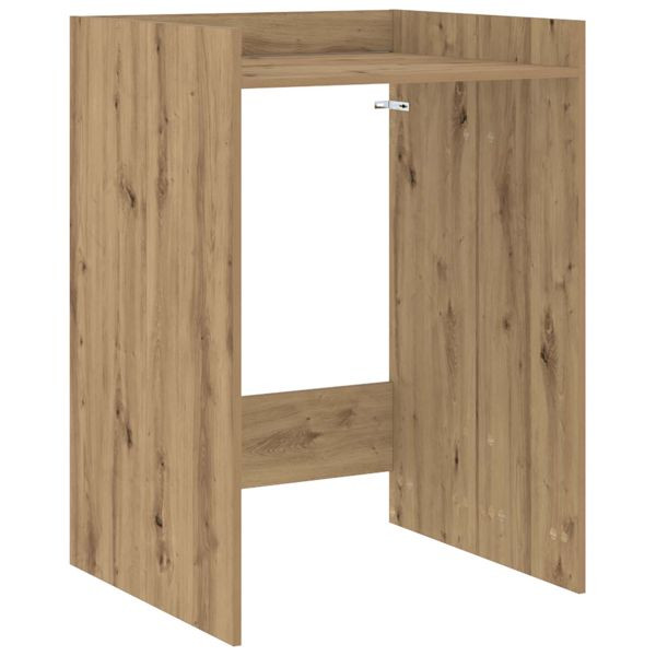 vidaXL Waschmaschinen-Schrank Kunsthandwerk Eiche 67,5 x 62 x 97 cm, 8006815