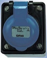 GIFAS Vollgummi CEE-Wandsteckdose, 101394, 4251401404027