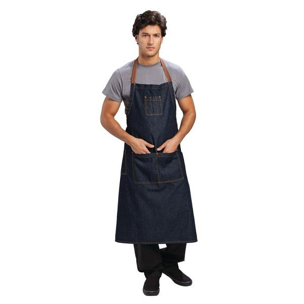 Chef Works Urban Memphis Latzschürze indigo, 86,3 x 81,2 cm, B341