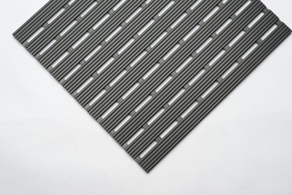EHA ManuPlast-Baderost, schwarz, Breite 100 cm, Hart- & Weich PVC, Meterware, 88001