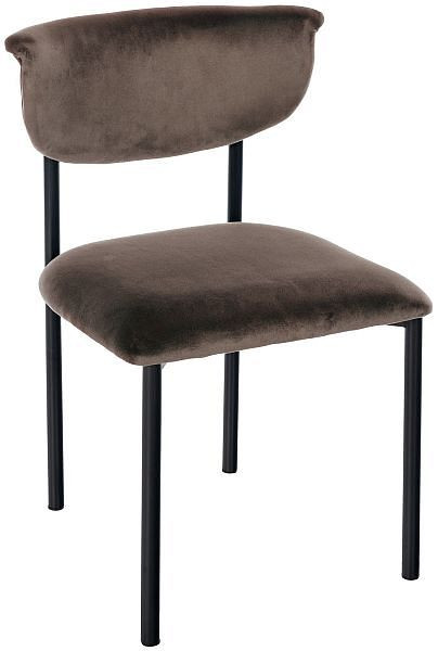 CLP Besucherstuhl Gambell Samt, braun, 325651, 4255716347284