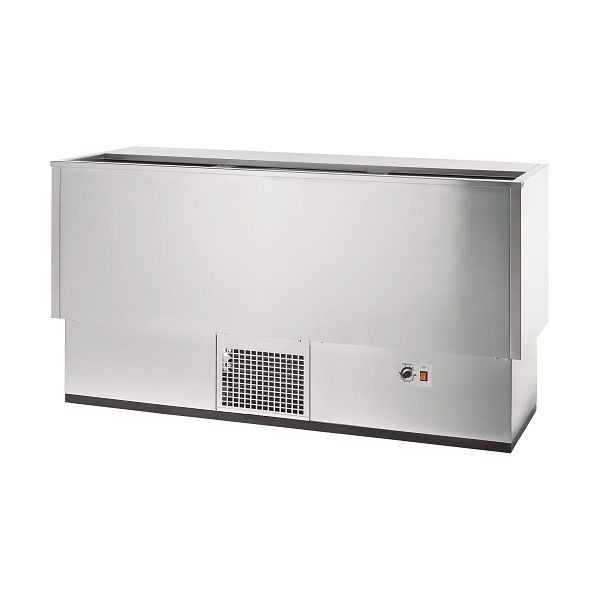 Vaiotec TOPLINE Getränkekühltruhe 550 Edelstahl mit Edelstahlschiebedeckel, 290 Liter, Breite: 1510 mm, 11641