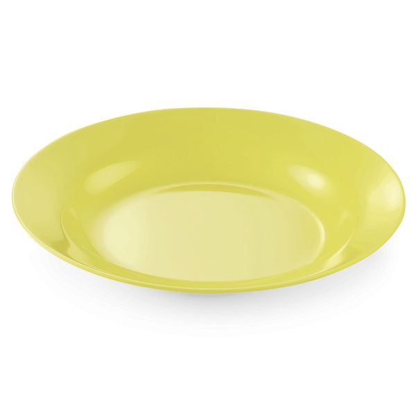 WAS Melamine Teller, tief, Durchmesser 20 cm, gelb, Melamin, VE: 12 Stück, 9361204