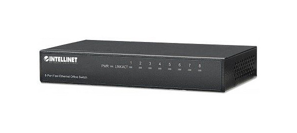 INTELLINET 8-Port Fast Ethernet Office Switch, 523318