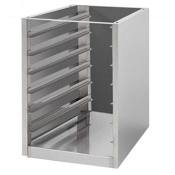 Gastro-Inox Unterbauschrank aus Edelshahl geeignet für 6x GN Roste und Tische mit einer Tiefe bis 60cm, 301.708