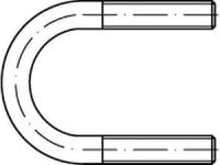Produktbild von Rundstahlbügel DIN 3570 Stahl A 282 / NW 250 M 20 galvanisch verzinkt VE=S (5 Stück) Rundstahlbügel DIN 3570 Stahl A 282 / NW 250 M 20 galvanisch verzinkt VE=S (5 Stück)