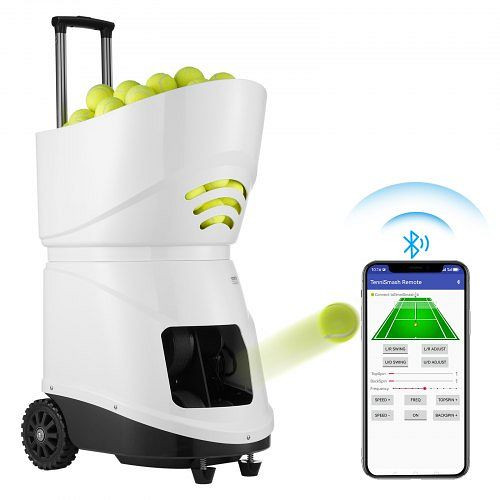 VEVOR Tennisballmaschine Ballwerfer Trainingspraxis 125km/h Automatisch Tragbar, WQFQJYX06JCKSGF84V2